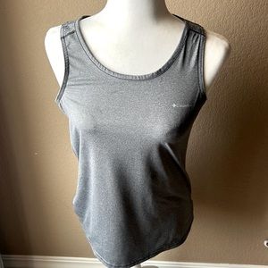 Columbia gray mesh racer back athletic tank, size medium